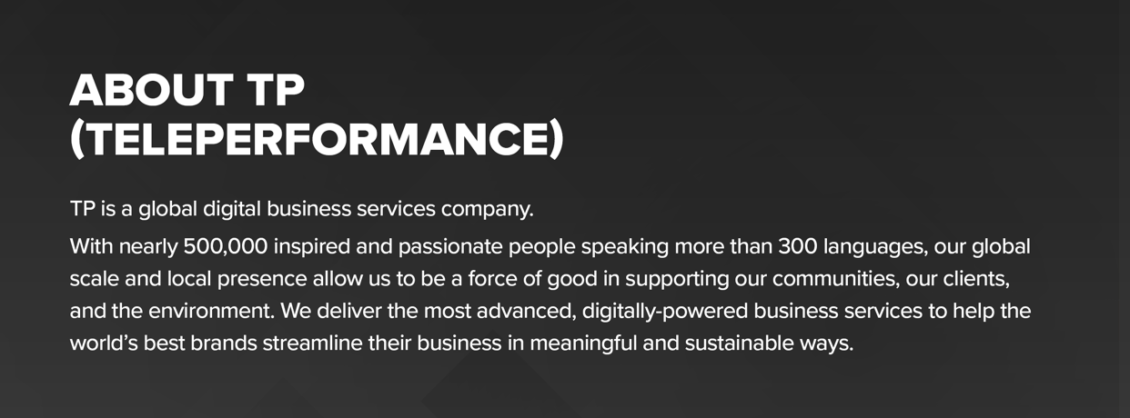 About Teleperformance