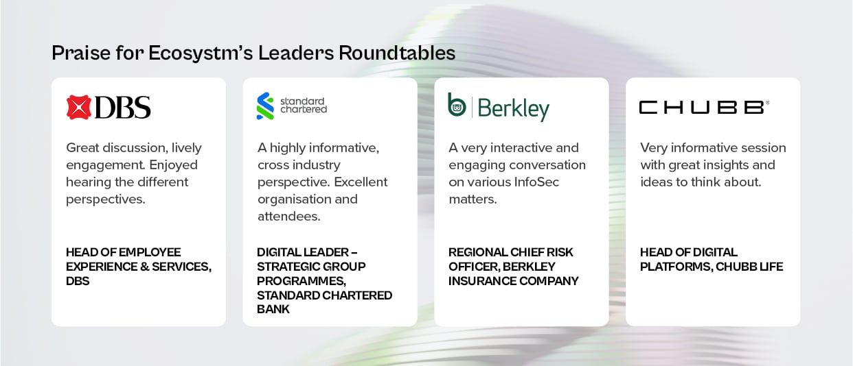 Ecosystm Leaders Roundtable_Future-Proofing Finance Tech Strategies for Fin Crime Prevention_Teleperformance_Testimonials 2 Ecosystm Leaders Roundtable_Future-Proofing Finance Tech Strategies for Fin Crime Prevention_Teleperformance_Testimonials 2