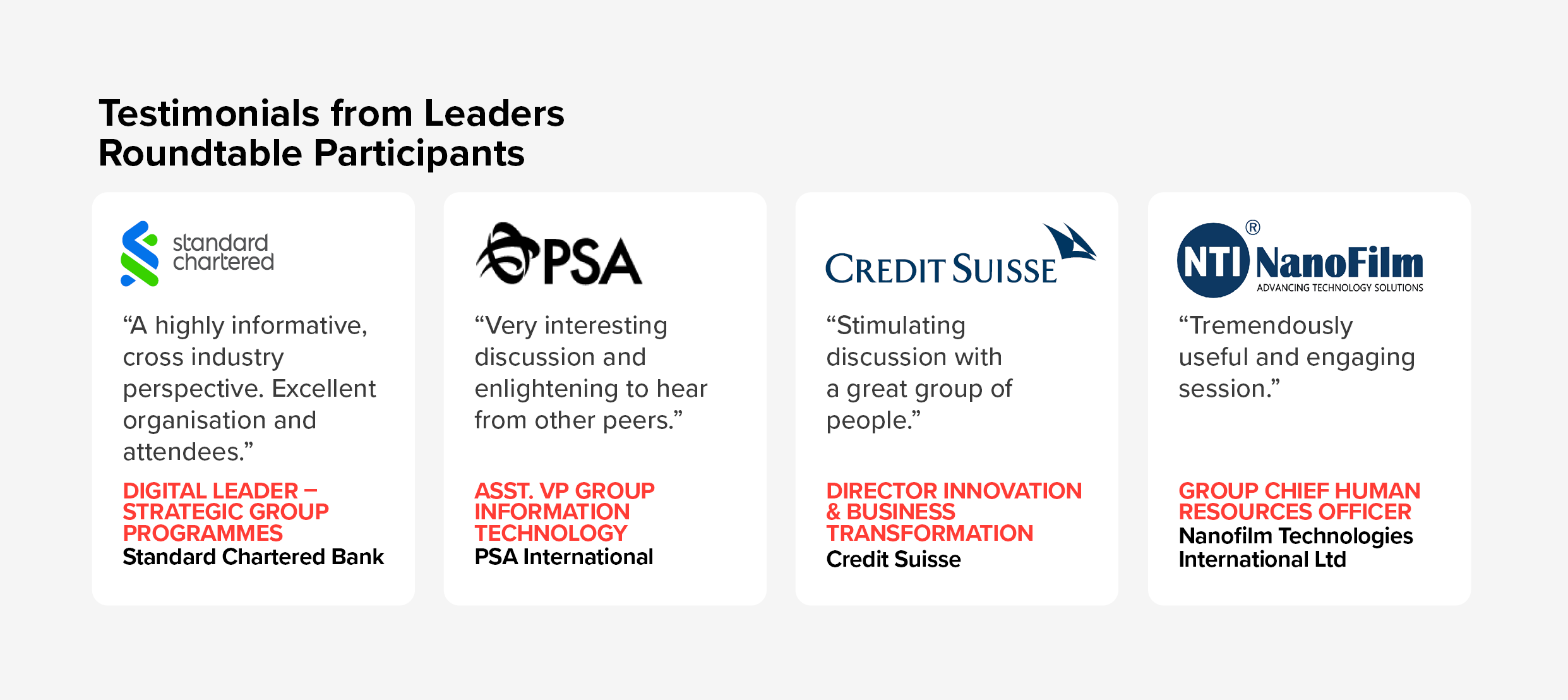 Testimonials -IBM